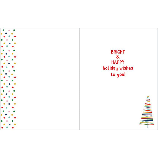 Christmas card - Stripe Holiday Trees, Gina B Designs