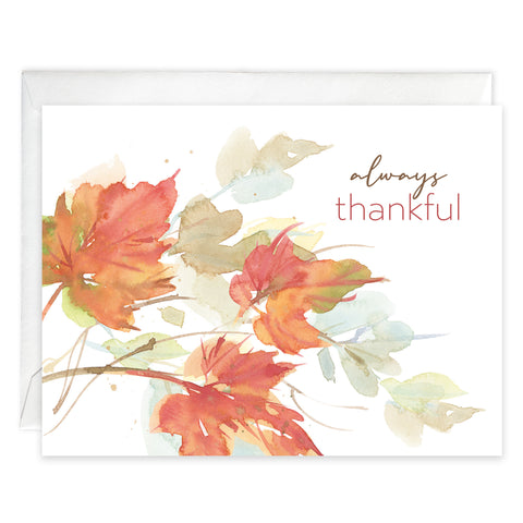 Thanksgiving card 3 pack - Fall Leaves