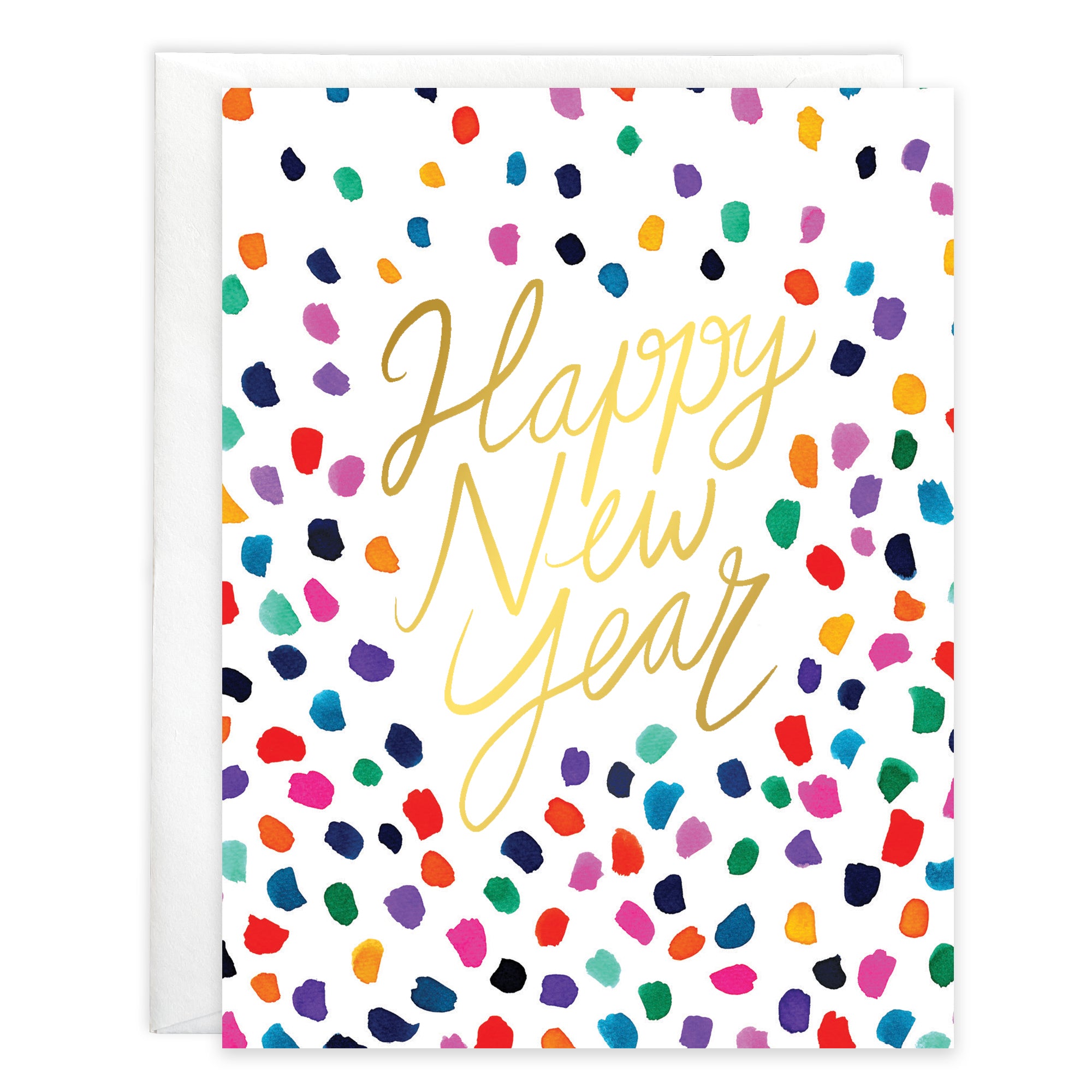 New Years card - Colorful New Year