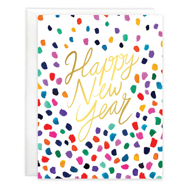 New Years card - Colorful New Year