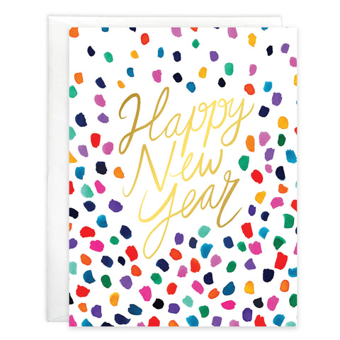 New Years card - Colorful New Year