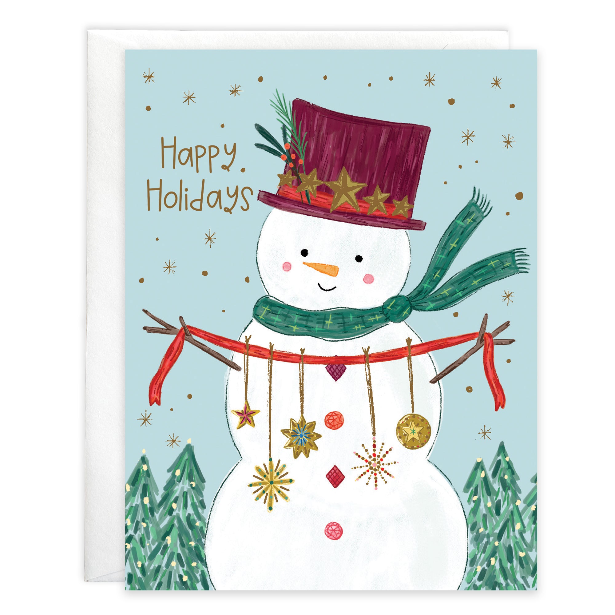 Christmas card - Sparkle Snowman