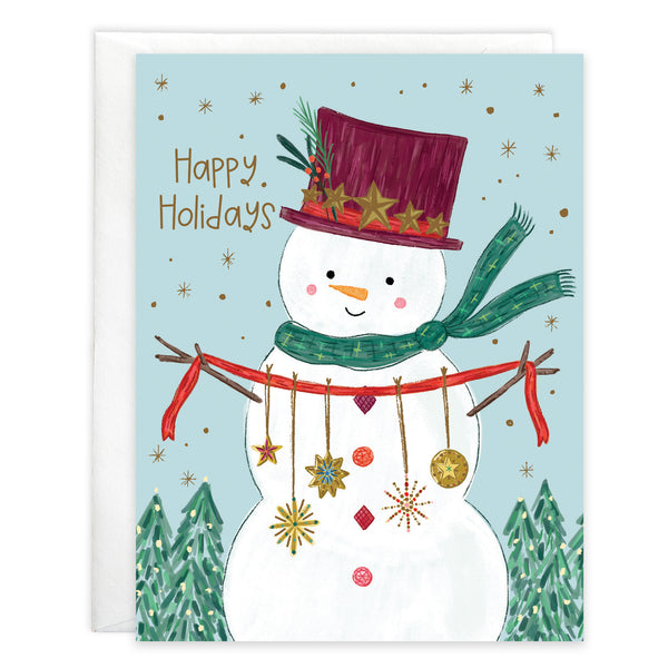 Christmas card - Sparkle Snowman