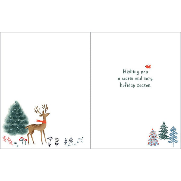 Christmas card - Little Cabin/Deer