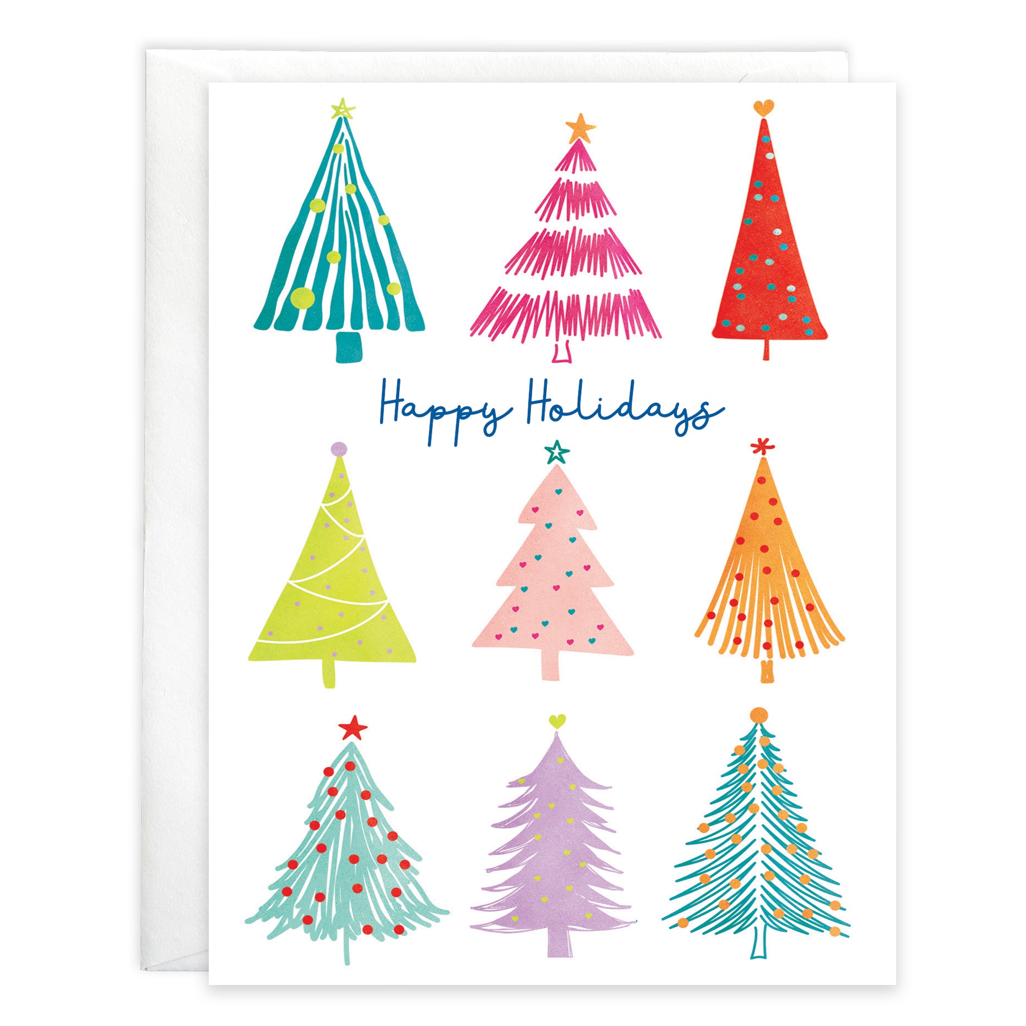 Christmas card - Festive Trees