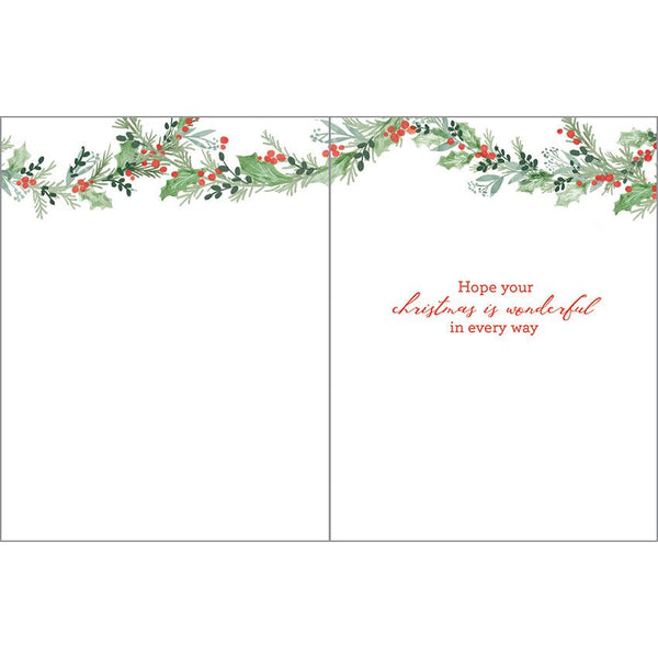 Christmas card - Christmas Garland