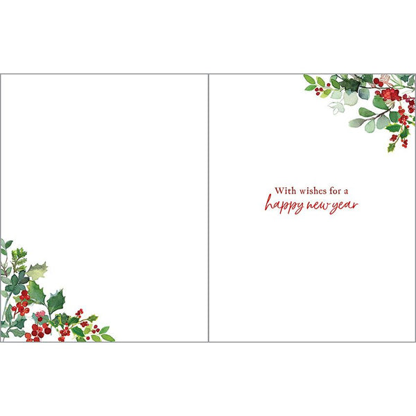 Christmas card - Berry Wreath
