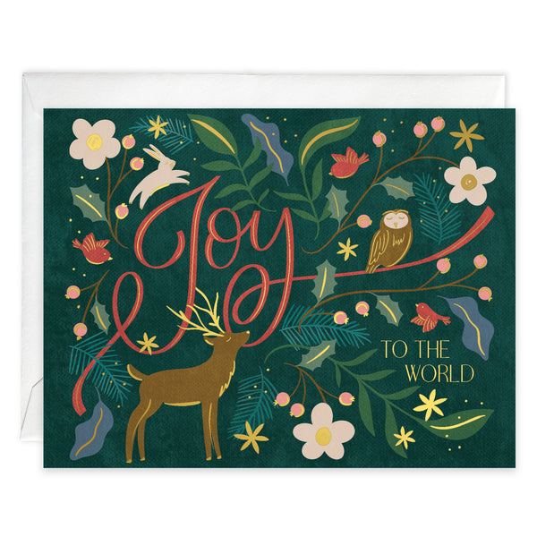 Christmas card - Woodland Joy