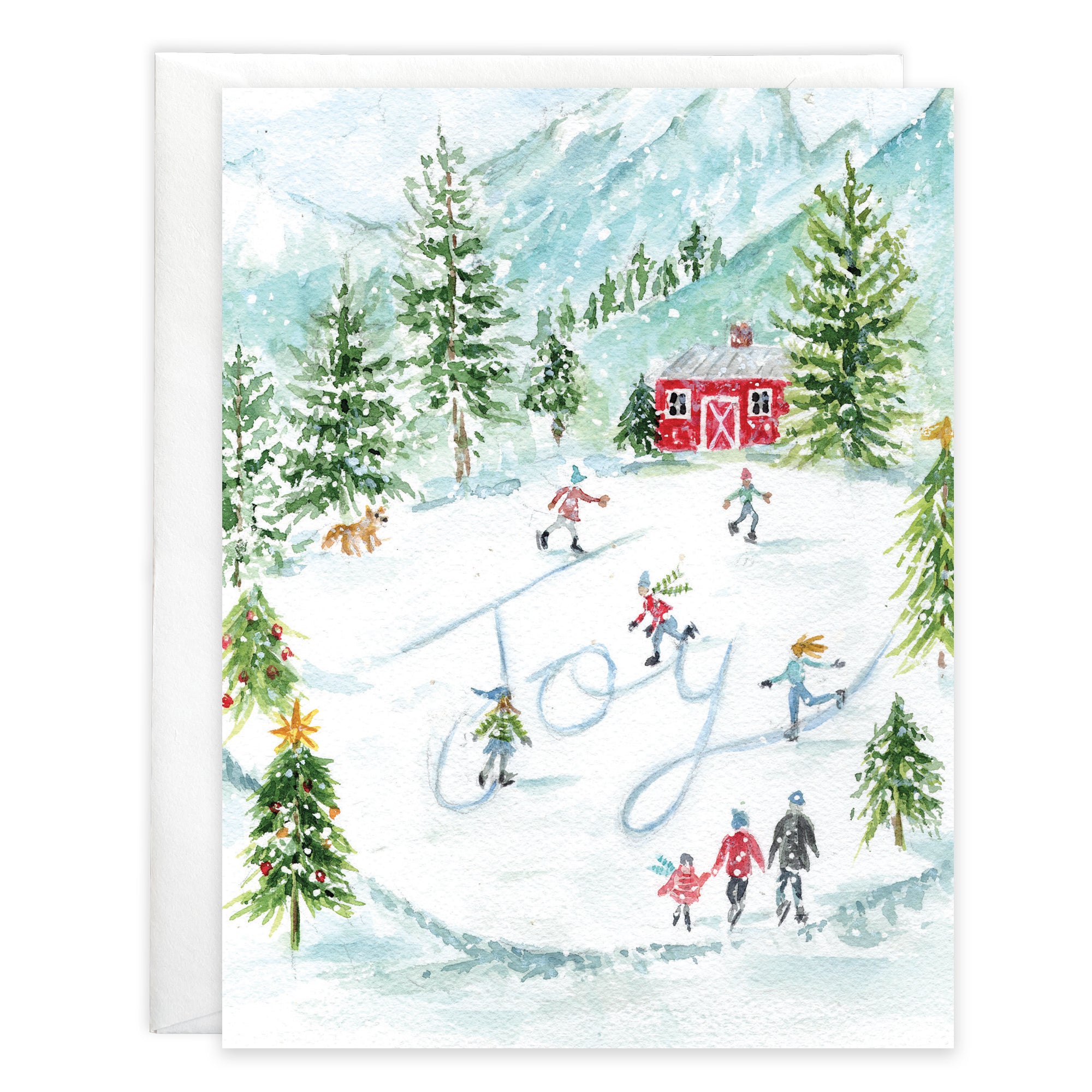 Christmas card - Joy Skating