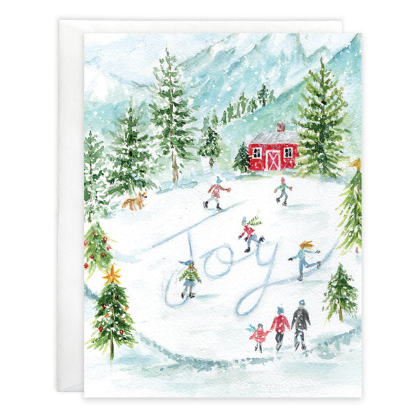 Christmas card - Joy Skating