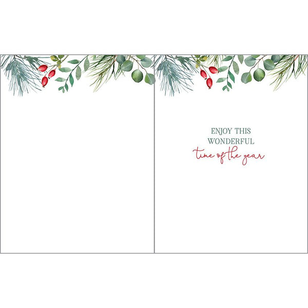 Christmas card - Single Red Bauble