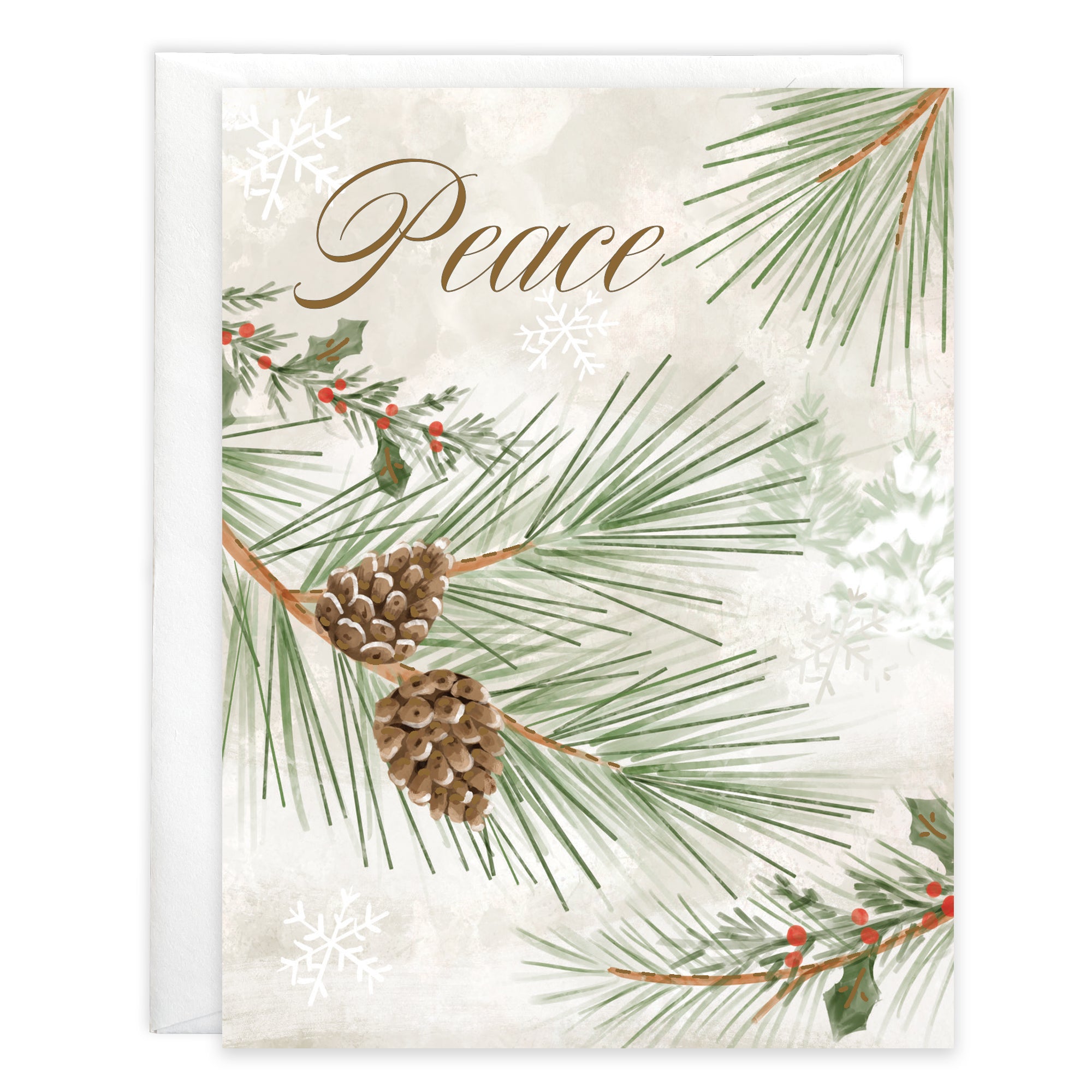 Christmas card - Winter Pine Boughs