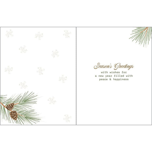 Christmas card - Winter Pine Boughs