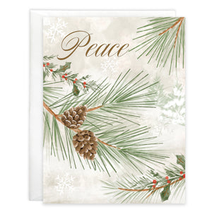 Christmas card - Winter Pine Boughs