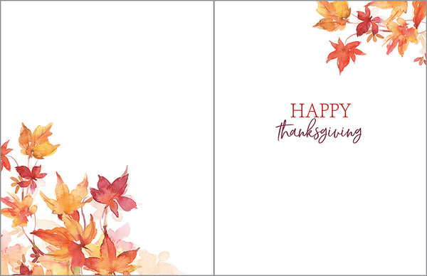 Thanksgiving card 3 pack - Maple Leaves