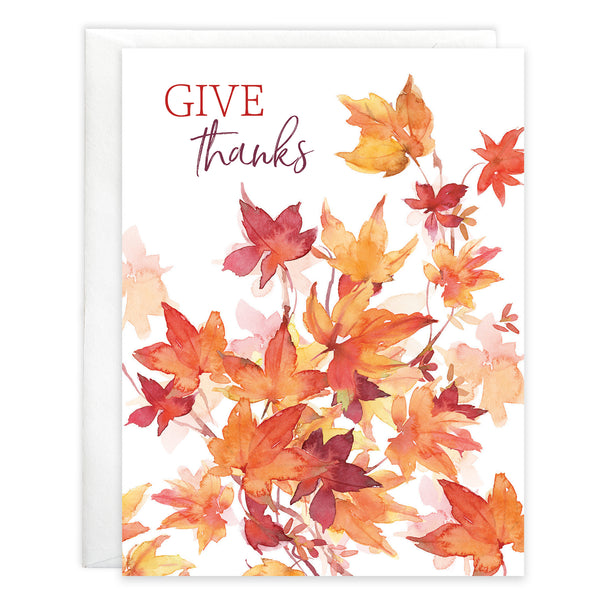 Thanksgiving card 3 pack - Maple Leaves