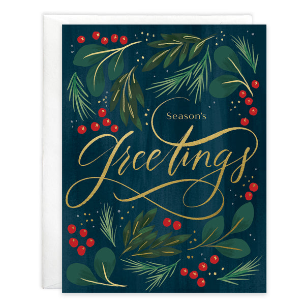 Christmas card - Botanical Greetings