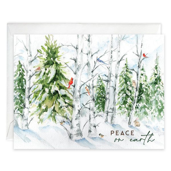 Christmas card - Snowy Forest