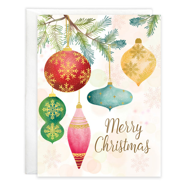 Christmas card - Baubles