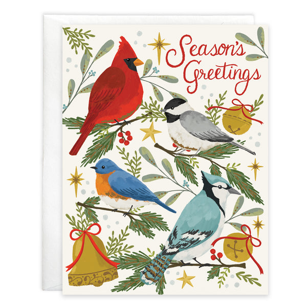 Christmas card - Winter Birds
