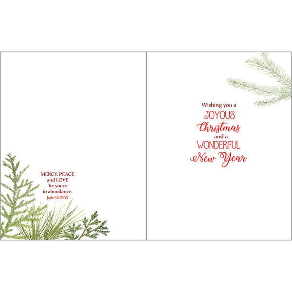 {with scripture} Christmas card - Merry & Blessed, Gina B Designs