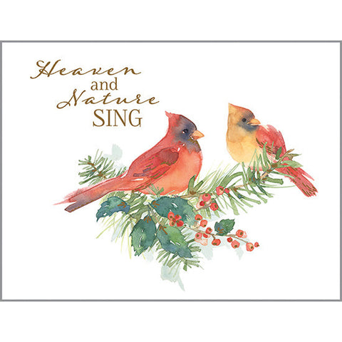 {with scripture} Christmas card - 2 Cardinals, Gina B Designs
