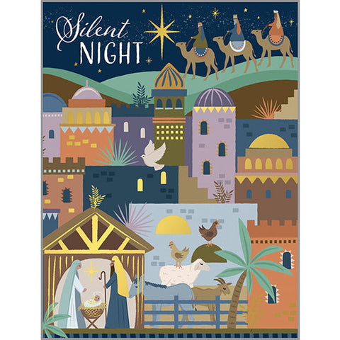 {with scripture} Christmas card - Silent Night, Gina B Designs