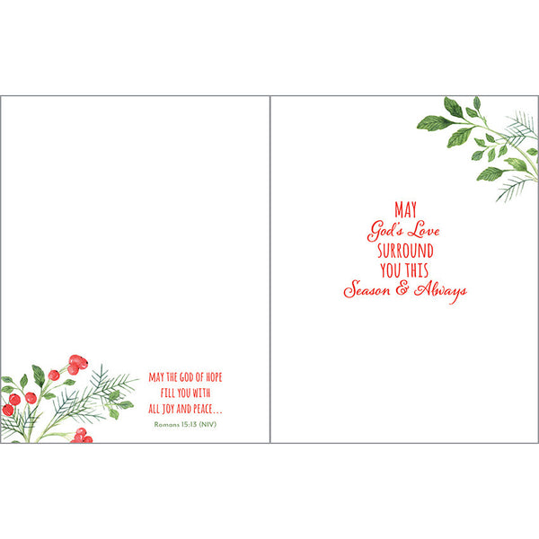 {with scripture} Christmas card - Berries Branches and Birds, Gina B Designs