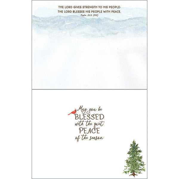 {with scripture} Christmas card - Winter Forest