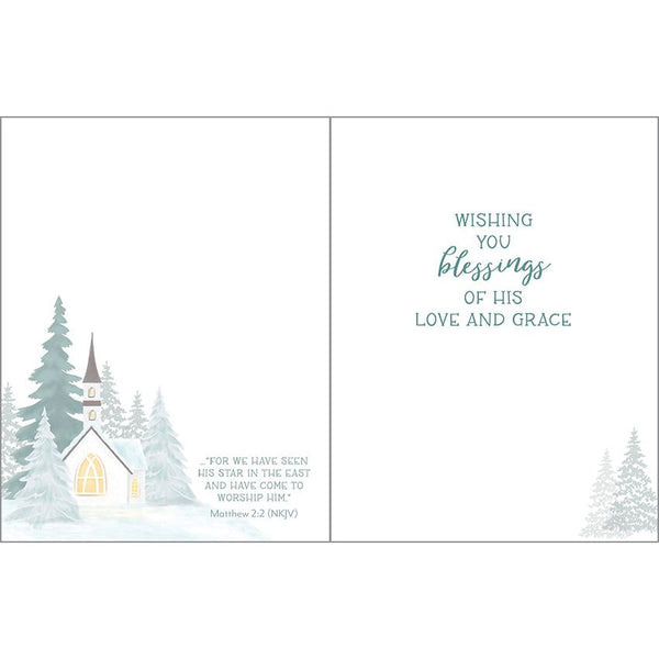 {with scripture} Christmas card - Winter Church, Gina B Designs