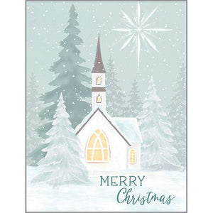 {with scripture} Christmas card - Winter Church, Gina B Designs