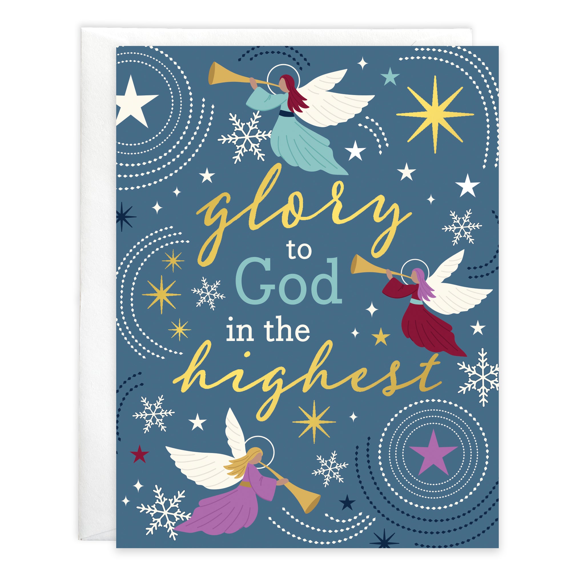 {with scripture} Christmas card - Glorious Angels