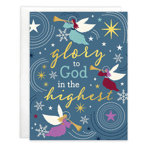 {with scripture} Christmas card - Glorious Angels