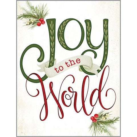 {with scripture} Christmas card - Joy to the World, Gina B Designs