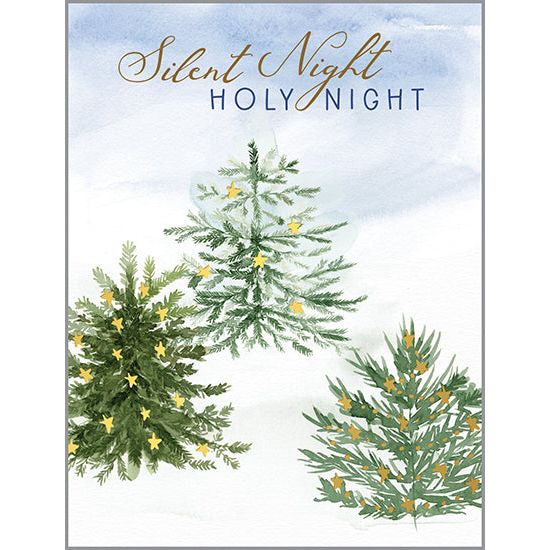 {with scripture} Christmas card - 3 Pine Trees, Gina B Designs