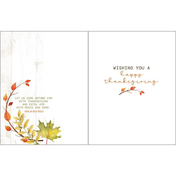 {with scripture} Thanksgiving card 3 pack - Thanks All Around, Gina B Designs