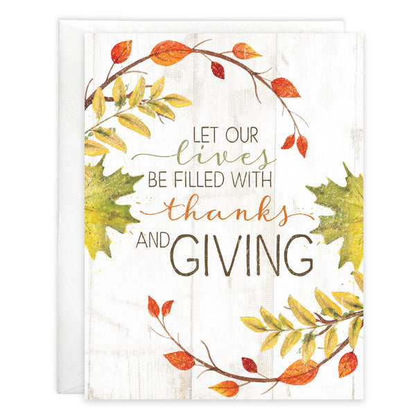 {with scripture} Thanksgiving card 3 pack - Thanks All Around