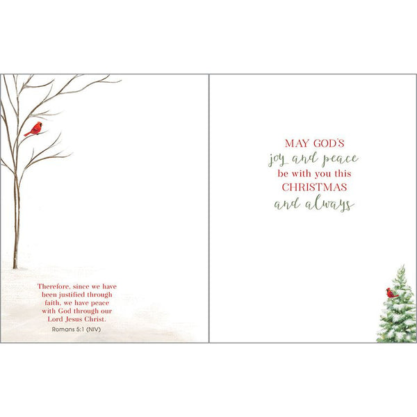 {with scripture} Christmas card - Snowy Church