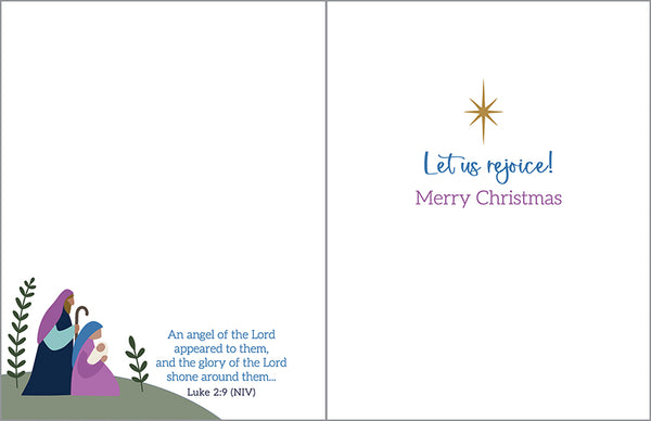{with scripture} Christmas card - O Night Divine