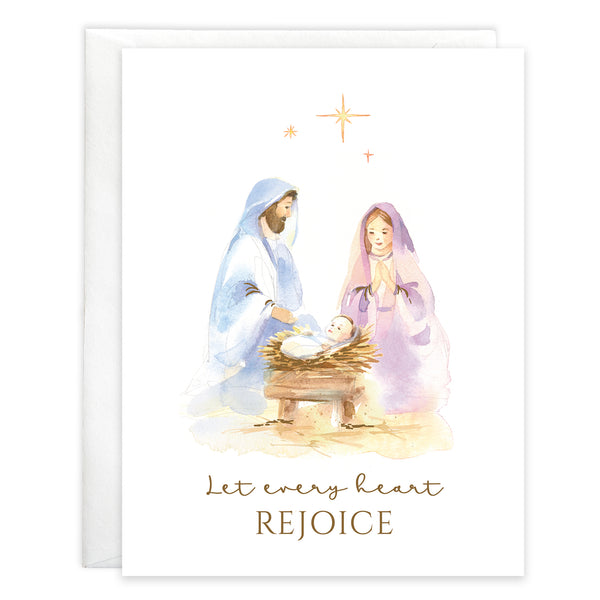 {with scripture} Christmas card - Holy Family