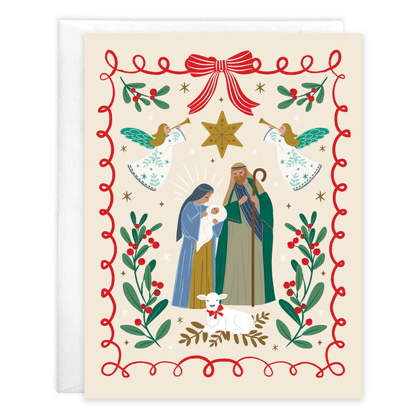 {with scripture} Christmas card - Sweet Nativity