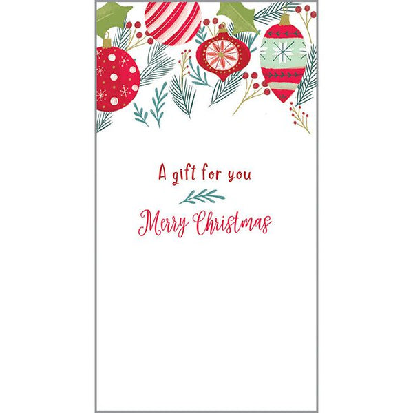 Money/Gift Card - Christmastime Ornaments, Gina B Designs