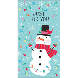 Money/Gift Card - Snowman & Lights, Gina B Designs