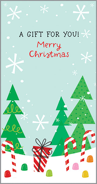 Money/Gift Card - Candy Cane Santa