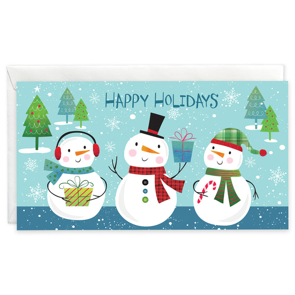 Money/Gift Card - 3 Happy Snowmen