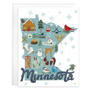 Blank Note Card  - Winter MN
