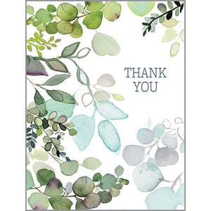 Blank Note Card  - Botanical Leaves, Gina B Designs