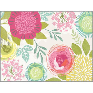 Blank Note Card  - Blossoms & Blooms, Gina B Designs