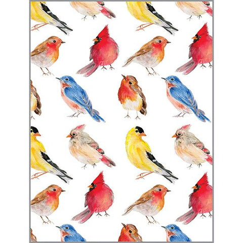 Blank Note Card  - Songbird Pattern, Gina B Designs