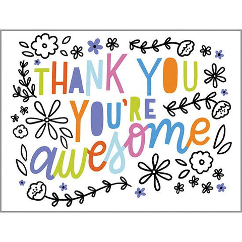 Blank Note Card  - Thank You Good Day, Gina B Designs